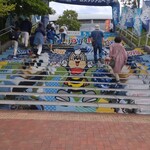 ベスト電器スタジアム - 階段を登れば…