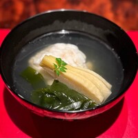 賛否両論 - あいなめの酒蒸しのお椀