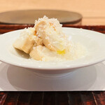 すし処 ひさ田 - ◆ブラッティーナ 醤油漬けと吉田牧場ハードチーズがけ　オリーブオイル