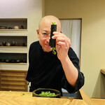 すし処 ひさ田 - ◆ハーブと沢庵の手巻き寿司