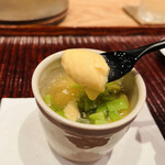 すし処 ひさ田 - ◎アツアツでそら豆の餡のお出汁は美味い！