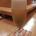 日本橋橘町　都寿司 - ビール  ひんやり♪