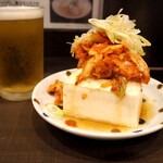 麺屋りゅう - 日替わりおつまみ（キムチ豆腐）