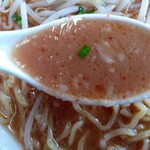 ラーメン ガキ大将 - 味噌ラーメン690円のスープ(2023.5.2)