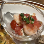 Bunka Youshokuten Ippommatsu Kicchin - 小海老とトマトのサラダ