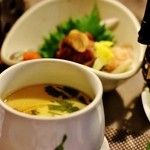 本家伴久 - 蒸し物（豆乳茶碗蒸し） (2013.Jul)