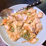 十八番 - ホタテの味噌炒め。