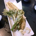 十八番 - 山菜とアナゴ天