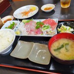 那須 - 刺身 3種盛り の定食