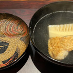 料理屋 植むら - お椀
      ノドグロの塩焼き　
      京都大原義の　朝採り筍