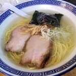 塩そば専門店 桑ばら - 濃厚大和芋卵黄丼と秋刀魚香油の塩そば定食