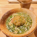 蕎麦割烹 蕎麦藤 - 蓮根饅頭蟹身あんかけ