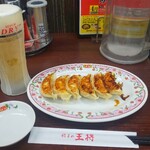 餃子の王将 - ビール、餃子