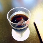 日本料理 にじ - ドリンク。アイスコーヒー。ストローを外して撮影。