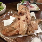 金町製麺 - '13/08/02 ハタハタの唐揚げ（380円）