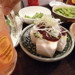 金町製麺 - '13/08/02 韓国風冷奴（350円）