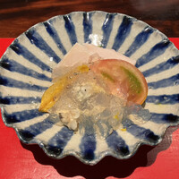 賛否両論 - 蒸し鶏といろいろ春野菜のアサリジュレがけ