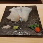 Sushi Kiraku - 河豚　平目