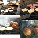 フリスコ - 炭火で調理中