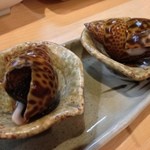 ふく田 - お通しのバイ貝