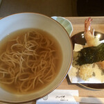 京うどん 生蕎麦 岡北 - 天ぷら蕎麦❗️