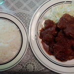 シエル - 牛肉一口カツ（上方から）（お味噌汁は後から出てきました）