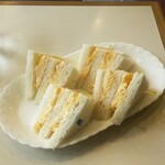 珈琲舎 ダンケ - エッグサンド(680円）は薄焼きタイプ
