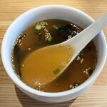 Yakiniku Horumon Masachan - ハラミ・ホルモン定食 - スープ
