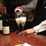 こめ＆葡萄 - 2杯目は豪州モエ社のシャンドン　ブリュット。