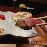 こめ＆葡萄 - 生ハムイチジク、どうぞ～