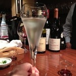 こめ＆葡萄 - 2杯目の泡～、うま～～い♪