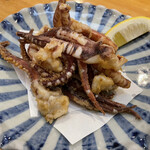 和食と鮨のに条 - 母親のリクエスト．ゲソ天。柔らかくて美味しかった。