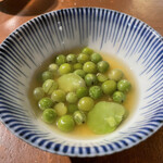 りた - そら豆の素蒸し