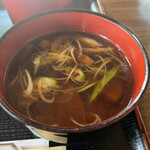 腕打 そばの館 えん野 - 熱々けんちん汁(*´Д｀*)