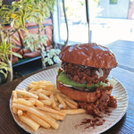Gri iron griddle & Burger - スパイシーキーマカレーバーガー