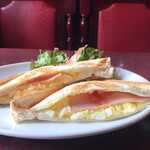 蘭豆 - ハムと玉子をサンド