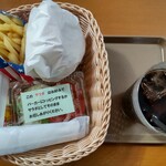 道の駅みさわ　くれ馬パークレストラン - エアフォースバーガー セット