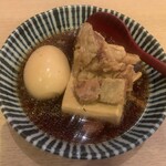 肉豆冨とレモンサワー 大衆食堂 安べゑ - 煮玉子肉豆腐（黒）【2023.4】