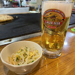 Omodaka - 生ビールとお通し