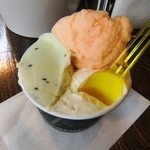 ジェラテリア アクオリーナ - オリーブ、キバナ、メローネ