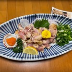 友綱部屋直伝 ちゃんこ 三賀 - 地頭鶏たたき