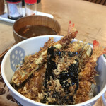 天ぷら天平 - 海老　たけのこ　なす　海苔　ピーマン