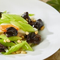 長芋とセロリの炒め