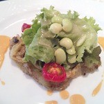 レストラン アンジュール - 130803　焼きナスのサラダ