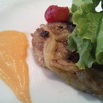 レストラン アンジュール - 130803　焼きナスのサラダ