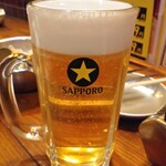 稲田堤 肉流通センター - 黒ラベル549円がハッピーアワーで219円(税込:以下同)→アプリダウンロード特典で無料でメガ通常879円にサイズアップ！