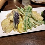 KUROFUNE - 野菜の天ぷら盛り合わせ