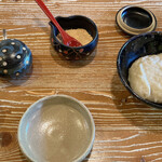 十割蕎麦 江 - そばがきはきなこと醤油、２つの味で