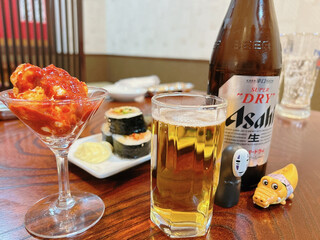 韓屋仁 - 韓国料理を瓶ビールで(*ﾟ▽ﾟ*)