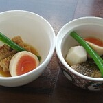 Gasutou - 鶏親子煮、苦手食材で変更してもらったお魚の煮物